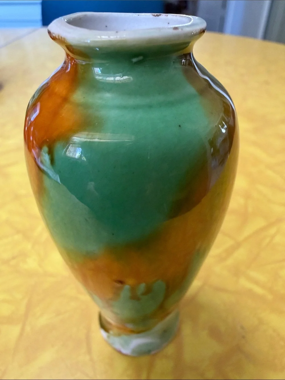 Vintage Ceramic Drip Bud Vase